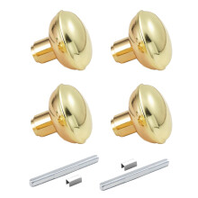 newliplace 2 Pack Intieror Gold Door Knob Set with Spindle  Old Style Door Knobs Replacement Set for Mortise Lock Interior Doors  Polished Brass