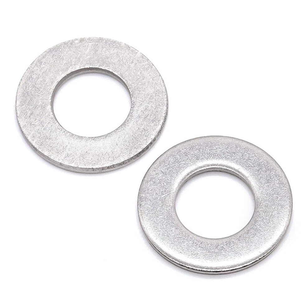 Glvaner 3/8 Stainless Steel Flat Washers 13/32 ID  7/8 OD  0.08 Thick (100 pcs) Stainless Steel 304 Plain Finish Narrow Flat Washer SAE Standard-image-OPC-PGHSBWJ-NEW