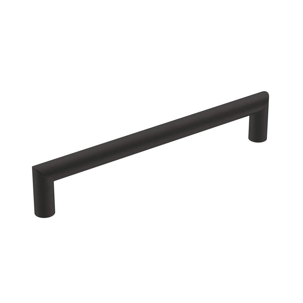 Amerock | Cabinet Pull | Matte Black | 6-5/16 inch (160 mm) Center-to-Center | Revolve | 1 Pack | Drawer Pull | Cabinet Handle | Cabinet Hardware-image-OPC-PFRPGXD-NEW