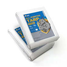 Teloni GUARD SHIELD Teloni impermeabili resistenti 10x10 piedi Telo di copertura in poliestere bianco quadrato Telo esterno spesso resistente ai