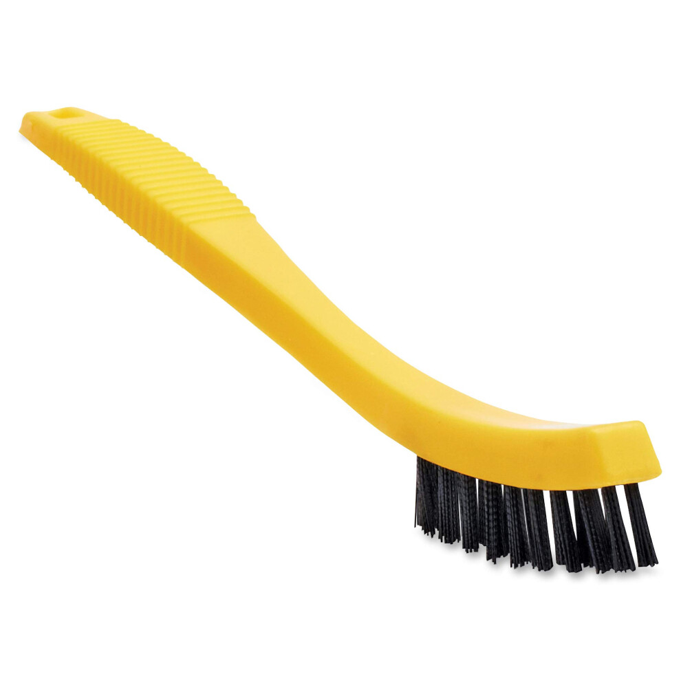 Rubbermaid Commercial Products Tile and Grout Brush  Black  Cleaning Scrubbing Brush  Multi-Surface for Grout  Bathrooms  Kitchens  Countertops  8.5-image-OPC-PFMQKDF-NEW