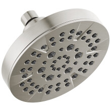 DELTA FAUCET FAUCET 5-Spray Brushed Nickel Shower Head DELTA FAUCET Shower Head Brushed Nickel Showerheads 1.75 GPM Flow Rate Stainless 52535-SS