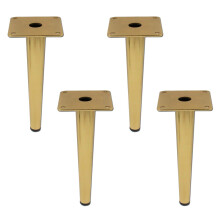 Geesatis Lot de 4 pieds de meubles robustes de 20,3 cm, capacit de 1322 lb, pieds en mtal pour meubles, pieds coniques ronds en fer massif pour