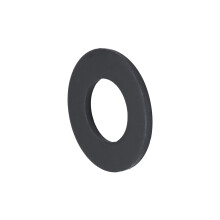 Zwarte Ring Geschikt voor 3/8" Schroefmaat (50 stuks), 13/16" Buitendiameter, Staal met Weerbestendige Zwarte Ruspert Coating