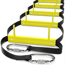 Fire Escape Ladder 3 Story | Rope Ladder Fire Escape for Homes 3rd Floor | Portable Foldable & Compact | Emergency Ladder Suitable for Balcony & Wind