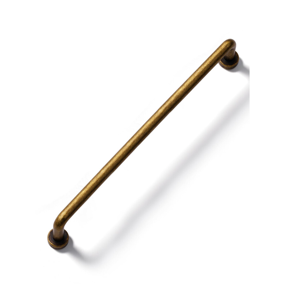 JIASENBAO Lot de 5 poign  es de tiroir en laiton antique avec trou central de 19 cm pour placard de cuisine, salle de bain, commode, armoire