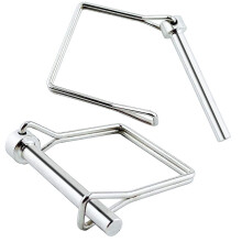 2 Pack Square PTO Pin Shaft Locking Pin Safety Coupler Pin 1/4 """" X 1,97 """" (6,3 mm x 50 mm) Fuld marin Grad 316 Rustfrit st?l H?jskaftl?sestift