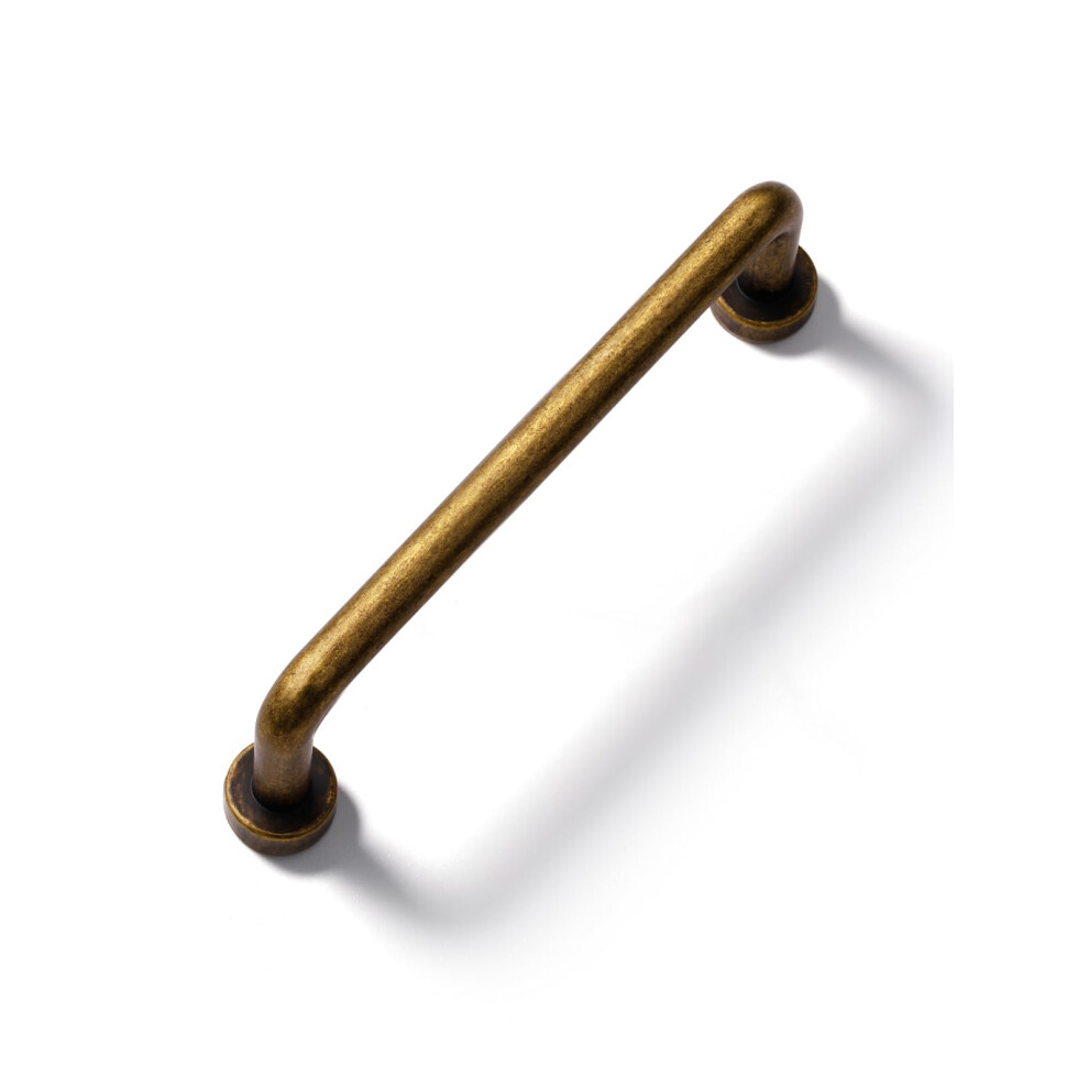 JIASENBAO Lot de 10 poign  es de tiroir en laiton antique avec trou central de 9,6 cm pour placard de cuisine, salle de bain, commode, armoire