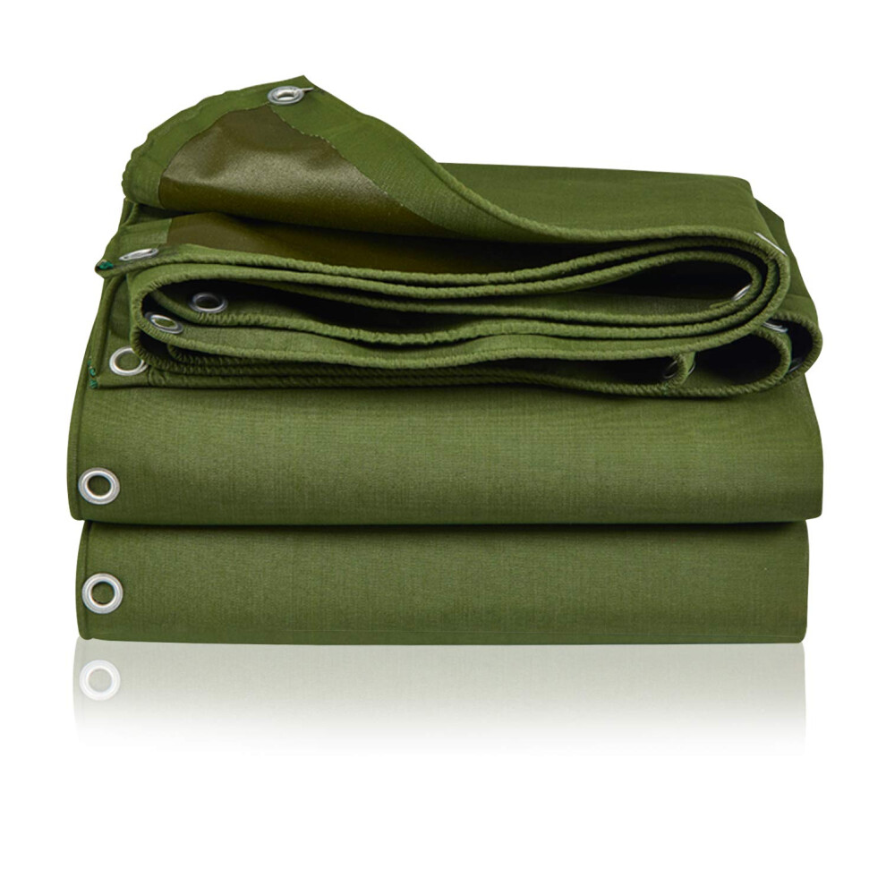 Tarp Canvas Heavy Duty Waterproof for Outdoors  Truck  Water Resistant  UV Resistant Tarpaulin Cover for Car Boat Camping Firewood Woodpile(6.6 x 4.9-image-OPC-PFXWQYS-NEW