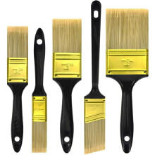 Great Andrew Paint Brushes 5 Pack Great Value Multi use(3 2 1.5 1 Flat &1.5 Angled) Paint Brush Pack Paint Brushes Set for Home Furniture Fences Wal