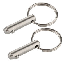 2-pak Quick Release Pin Diameter 5/16""""(8mm) Brugbar l?ngde 0,83""""(21mm) Samlet l?ngde 1,38""""(35mm) Fuld 316 rustfrit st?l Bimini Top Pin Marine
