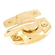 Prime-line U 9924 SASH LOCK 1-3/4 og 1-1/2 in. Hulcentre passer til en enkelt/dobbelt h?ngt tr?vinduer st?l m/diecast greb lys messingbelagt (enk