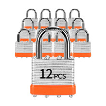 Lakatok azonos kulccsal LQYN 12 db Laminlt kulcsos lakat (1-9/16"""" 40mm) Kulcsos egyforma zrak Norml bilincs trolszekrnyhez Hasp Retesz szersz