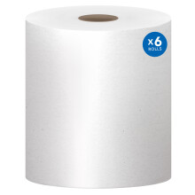 Scott Essential Universele Hoge Capaciteit Hard Roll Keukenrollen, Bulk (01005), 1.5" Kern, Wit