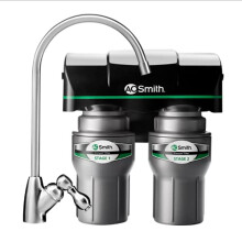 AO Smith Under Sink Water Filter System - Reduces PFAS Lead & Chlorine in Drinking Water - Under Counter Claryum Filtration for Kitchen - 2-Stage -