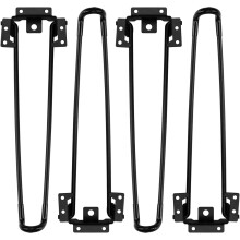Enenes 4PCS opvouwbare haarspeld tafelpoten 20,4 inch zware stalen poten gereedschapsvrije installatie ruimtebesparend ontwerp voor salontafels burea