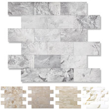 10-Pack Peel and Stick Tile Backsplash 12""""X12"""" PVC Wall Tiles Stick on Backsplash for Kitchen Bathroom Tile Fireplace D?or Laundry Table Stair