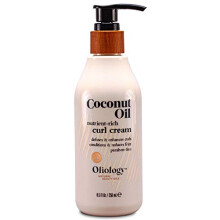 Oliologi Coconut Oil Curl Cream - Definierar & frbttrar lockar och vgor | Botaniskt infunderat | Frhllanden och minskar Frizz | Tillverkad i