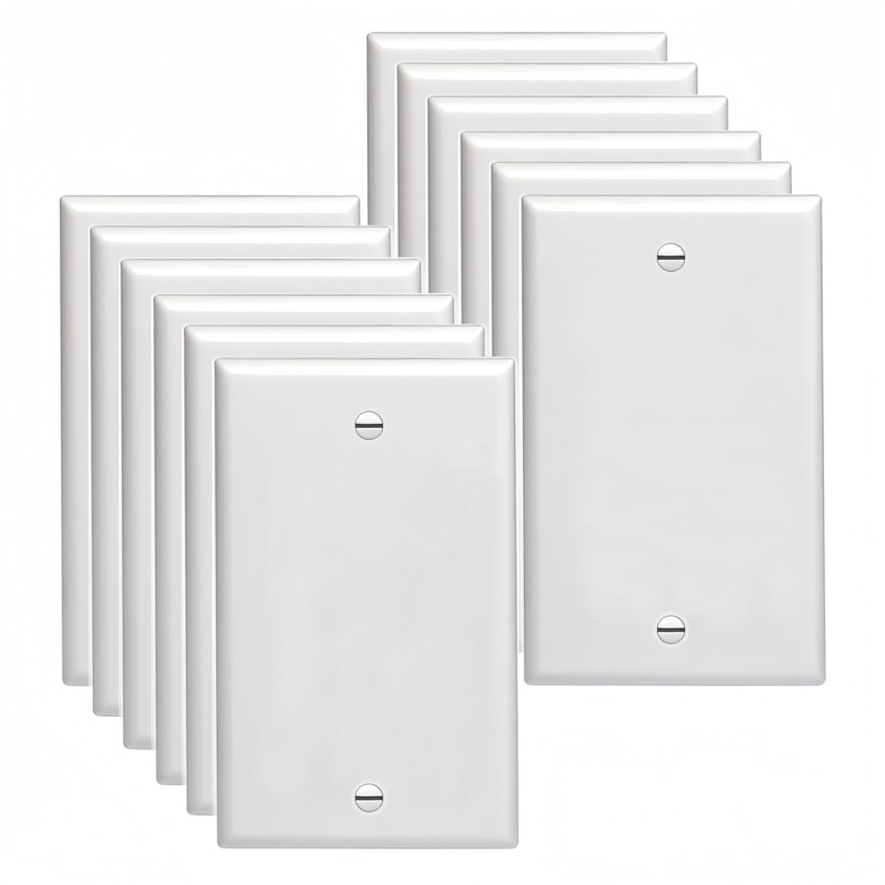 Plaque murale en plastique vierge, montage sur bo   tier, sans appareil, taille standard, simple, 11,4 cm x 7 cm, polycarbonate thermoplastique inc