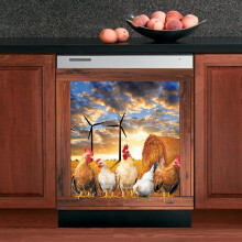 Farm Chicken Mosogatgp burkolat Konyhai dekorci Kakas Mgnes Huto Matrica Vidki Paraszthz Mgneses Huto Ajt Takar Hztartsi gpek Szekrny d
