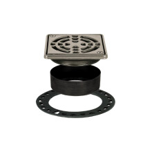 Schluter kerdi -drein kit di griglia doccia classico con flangia di legame a pendenza integrata - Ideale per docce di piastrelle - Finitura in acciai