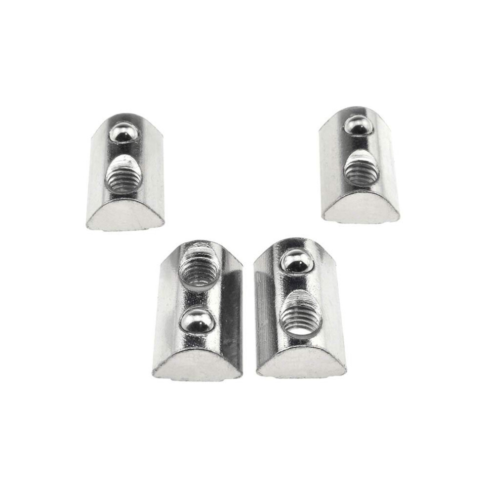 Odinest 4040-Serie M6 T-Nutensteine, Einrollbare, Kugelgelagerte Elastische Muttern, 15Er-Pack, Karbonstahl, F R Aluminium-Extrusionsprofilschien-image