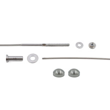 VISTAVIEW CABLETEC Fast & Easy 1/8 Inch 25ft kabelskålpaket - Rostfritt stål 316 för metallstolpar - Komplett system DIY -installationssats - Bor