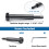 Muzata 20Pack Μαύρο Αόρατο Καλώδιο Ράγας 1/8" Swage Τεντωτήρας 2