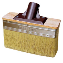 Deck Brush Stain Applicator by Magimate - Thick Soft Large Paint Brush Head with Threads for Extension to Apply Stain and Sealers on Wood Deck Floor F
