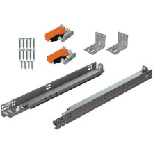 BLUM Tandem Plus BLUMOTION Ladegeleiders compleet paar met geleiders 563H Vergrendelingen Achterste montagebeugels en schroeven (voor frontframe of f