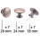 hugolem 6 Pack Breen Bronze Round Antique Brass Kitchen Cabinet Knobs Cupboard Door Knobs Drawer Handle Pulls Dresser Knobs with 7 Pcs Screws for Bat 2
