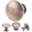 hugolem 6 Pack Breen Bronze Round Antique Brass Kitchen Cabinet Knobs Cupboard Door Knobs Drawer Handle Pulls Dresser Knobs with 7 Pcs Screws for Bat 1