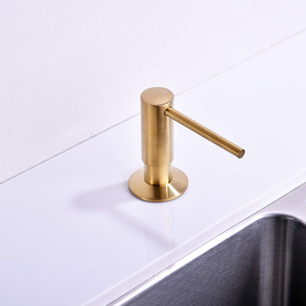 Gold Kitchen Soap Dispenser Sold Brass Gold Soap Dispenser For Kitchen Sink Commercial Liquid Dish Dispensers Built In Kitchen Sink Soap Dispenser Bru 632230761378