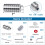 Muzata 20Pack 1/8" Αόρατο Κιτ Καλωδίων Ράγας με Υποδοχή για Ξύλινες Κολόνες 4"-8" 3