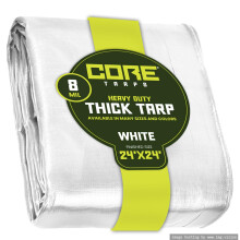 Core Tarps Heavy Duty 8 Mil Tarp Cover Waterdicht UV-bestendig Scheur- en scheurbestendig polyzeil met versterkte randen voor dakcamping Patio Zwemba