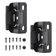 HOME MASTER HARDWARE Sorte skabsh?ngsler 1/2"""" Overlay Semi Delvis Wrap K?kkenskabsh?ngsler Selvlukkende skabsh?ngsel Variable badev?relsesh?ngsl