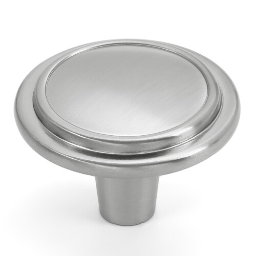 HESTIA HARDWARE 20 Pack | Satin Nickel Cabinet Pulls | Silver Round Kitchen Knobs for Cabinets and Knobs for Dresser Drawers | 1-1/4 Cabinet Knobs Ki