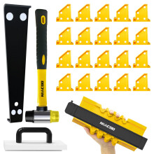 Narzedzia do podlogi laminatu naaCoo LVP Zestaw instalacyjny profesjonalne narzedzia podlogowe winylowe - blok stukania z uchwytem 10 Pull Manom