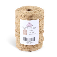 Handyman Crafts Natural Jute Twine Hemp Rope (1,5 mm/2mm/3mm/6mm) Hllbar strng fr Handmde Crafts Gardening Applications Home Gardening Cat Scr