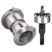 Judas extra large en laiton TOGU 3828 pour porte avec foret de 1-1/10 Judas de porte à 220 degrés avec couvercle de confidentialité Adapté aux po