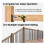 Muzata 20Pcs Deck Railing Beugels Connector Rail Steun Kit voor 2x4(1.5"d73.5") 4