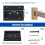 Muzata 40Pcs Deck Railing Brackets Connectors Support Kit for 2x4(1.5"d73.5") Rail with 246 Screws 2