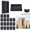 Muzata 40Pcs Deck Railing Brackets Connectors Support Kit for 2x4(1.5"d73.5") Rail with 246 Screws 1