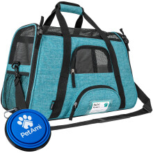 PetAmi Premium Airline Approved Soft-Sided Pet Travel carrier Ideal for Small - Medium Sized cats Dogs and Pets Ventilated comfortable Design with S