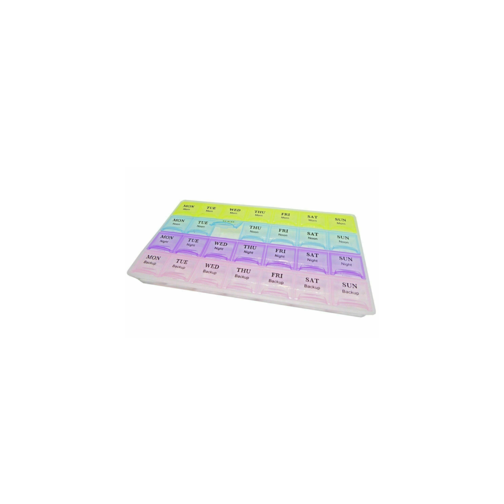Pills box 28 Slot 7 Days Weekly Tablet Medicine Box Holder Storage Organizer