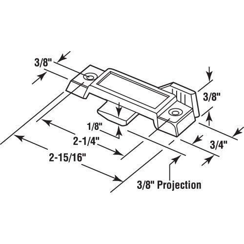 Prime-Line F 2589 Κλειδαριά Σάσας για Κάθετες και Οριζόντιες Κουφώματα 1