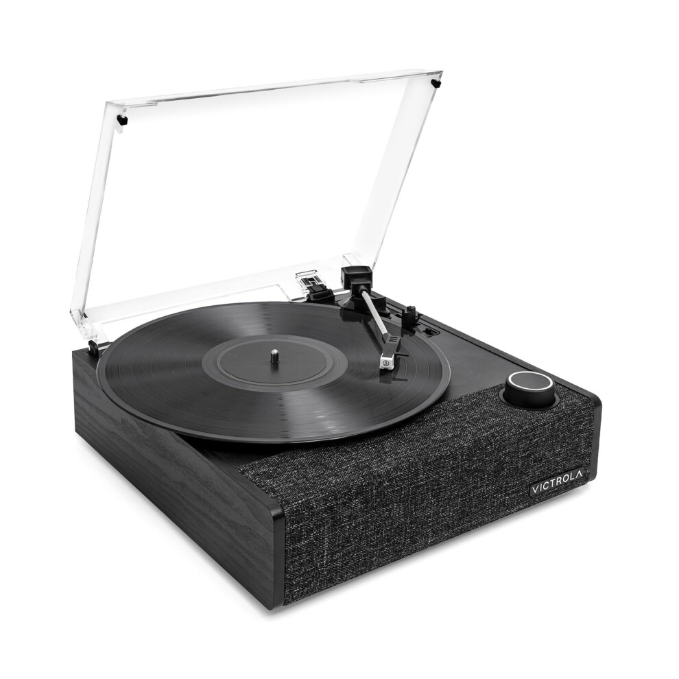 Victrola Eastwood Ii Record Player, Black Finish Turntable With Speakers, Bluetooth 5.1 And Vinyl Stream Technology, Vintage Style 3-Speed Vinyl Playe
