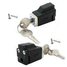 2 Pack Sliding Window Stopper Lock med 2 nycklar - för tjocklek 1/4 """" Små ramkantklämma Aluminiumlegering Windows Frame Locking Tool for Home Of