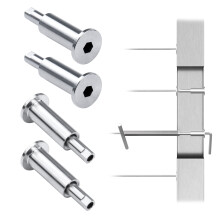[Patent] Muzata 10Pack Onzichtbare Kabelleuning Kit voor 1/8" Draad Tensioner T316 RVS Beugels