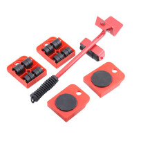 Elevador de Móveis e Kit com 4 Deslizadores 3.9"x3.15", Ferramentas para Mover Móveis até 120KG/220LBS